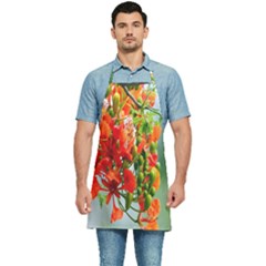 Gathering Sping Flowers Wallpapers Kitchen Apron by artworkshop