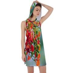 Gathering Sping Flowers Wallpapers Racer Back Hoodie Dress by artworkshop