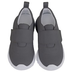 Sonic Silver Grey	 - 	velcro No Lace Shoes by ColorfulShoes