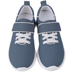 Dark Electric Grey	 - 	velcro Strap Shoes by ColorfulShoes