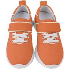 Mandarin Orange	 - 	velcro Strap Shoes by ColorfulShoes