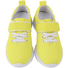 Laser Lemon Yellow	 - 	velcro Strap Shoes by ColorfulShoes