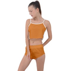 Cadmium Orange	 - 	summer Cropped Co-ord Set