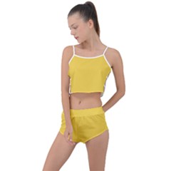 Mustard Yellow	 - 	summer Cropped Co-ord Set