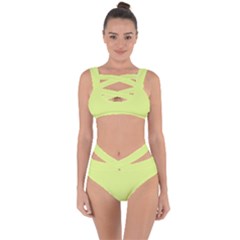 Mindaro Green	 - 	bandaged Up Bikini Set by ColorfulSwimWear