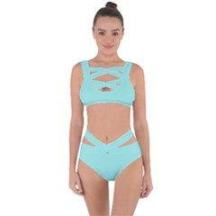 Soft Turquoise	 - 	bandaged Up Bikini Set