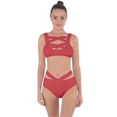 Madder Lake	 - 	bandaged Up Bikini Set