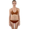 Burnt Orange	 - 	Wrap Around Bikini Set View1