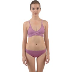 Cashmere Rose Pink	 - 	wrap Around Bikini Set by ColorfulSwimWear