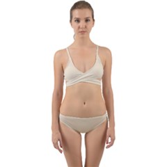 Champagne White	 - 	wrap Around Bikini Set by ColorfulSwimWear