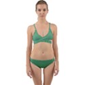 Shiny Shamrock Green	 - 	Wrap Around Bikini Set View1