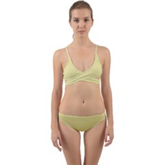 Yellow Iris	 - 	wrap Around Bikini Set by ColorfulSwimWear