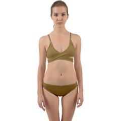 Metallic Sunburst	 - 	wrap Around Bikini Set by ColorfulSwimWear