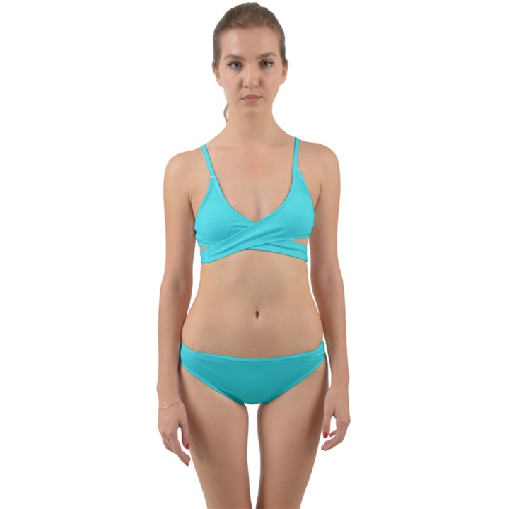 Celeste Blue	 - 	Wrap Around Bikini Set