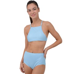 Robin Egg Blue	 - 	high Waist Tankini Set by ColorfulSwimWear