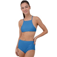 Regatta Blue	 - 	high Waist Tankini Set by ColorfulSwimWear