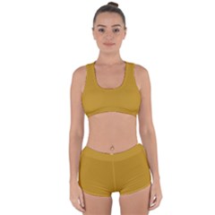 Honey Yellow	 - 	racerback Boyleg Bikini Set by ColorfulSwimWear