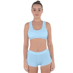 Robin Egg Blue	 - 	racerback Boyleg Bikini Set by ColorfulSwimWear