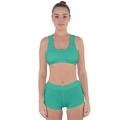 Mountain Meadow Green	 - 	racerback Boyleg Bikini Set by ColorfulSwimWear