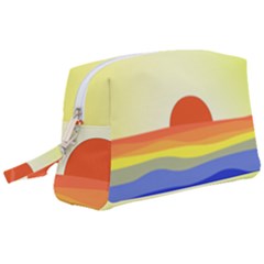 Sunset Nature Sea Ocean Wristlet Pouch Bag (large) by Ravend