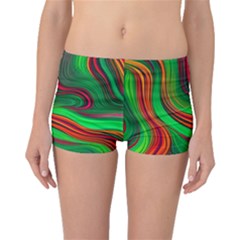 Background Green Red Boyleg Bikini Bottoms by Ravend