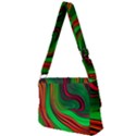 Background Green Red Full Print Messenger Bag (S) View2