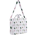 Leaves Mistletoe Plants Winter Square Shoulder Tote Bag View2