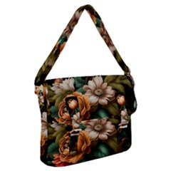 Floral Flower Blossom Bloom Flora Buckle Messenger Bag by Ravend