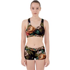 Floral Flower Blossom Bloom Flora Work It Out Gym Set by Ravend