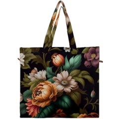 Floral Flower Blossom Bloom Flora Canvas Travel Bag by Ravend