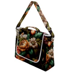 Floral Flower Blossom Bloom Flora Box Up Messenger Bag by Ravend