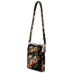 Floral Flower Blossom Bloom Flora Multi Function Travel Bag by Ravend