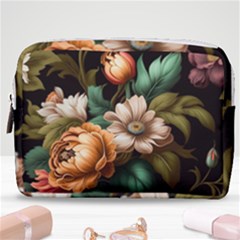 Floral Flower Blossom Bloom Flora Make Up Pouch (medium) by Ravend