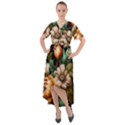 Floral Flower Blossom Bloom Flora Front Wrap High Low Dress View1