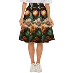 Floral Flower Blossom Bloom Flora Classic Short Skirt by Ravend