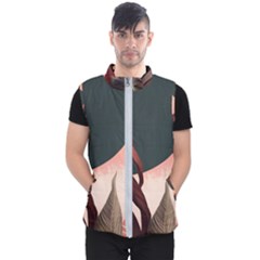 Ai Generated Leaves Foliage Plants Men s Puffer Vest by Ravend