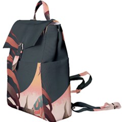 Ai Generated Leaves Foliage Plants Buckle Everyday Backpack by Ravend