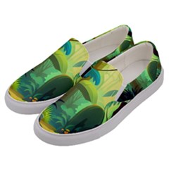 Jungle Rainforest Tropical Forest Men s Canvas Slip Ons by Ravend