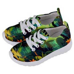 Jungle Rainforest Tropical Forest Kids  Lightweight Sports Shoes by Ravend