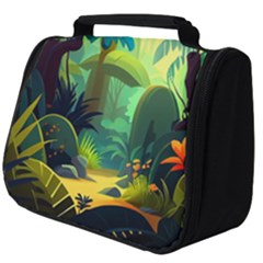 Jungle Rainforest Tropical Forest Full Print Travel Pouch (big) by Ravend