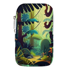 Jungle Rainforest Tropical Forest Waist Pouch (large) by Ravend