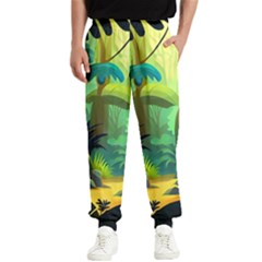 Jungle Rainforest Tropical Forest Men s Elastic Waist Pants by Ravend