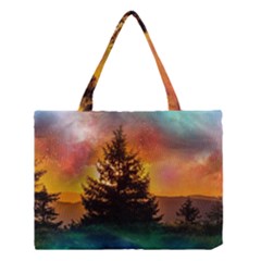 Tree Nature Landscape Fantasy Medium Tote Bag by Ravend