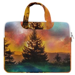 Tree Nature Landscape Fantasy Macbook Pro 16  Double Pocket Laptop Bag 