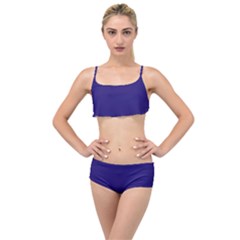 Berry Blue	 - 	layered Top Bikini Set by ColorfulSwimWear