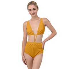 Honey Orange	 - 	tied Up Two Piece Swimsuit by ColorfulSwimWear