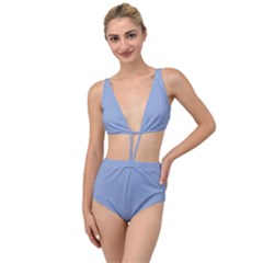 Serenity Blue	 - 	tied Up Two Piece Swimsuit by ColorfulSwimWear