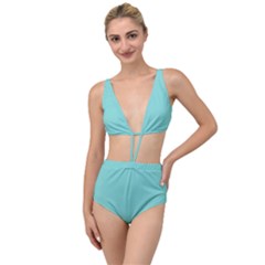 Tiffany Blue	 - 	tied Up Two Piece Swimsuit by ColorfulSwimWear