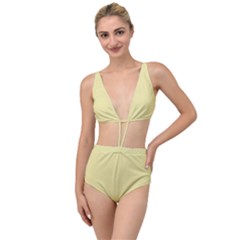 Yellow Iris	 - 	tied Up Two Piece Swimsuit by ColorfulSwimWear