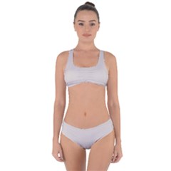 Abalone Grey	 - 	criss Cross Bikini Set by ColorfulSwimWear